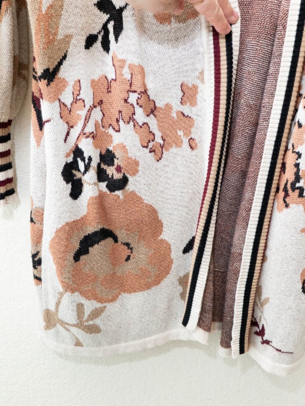 A Love Story Cardigan Medium Floral Duster Boho Cottagecore Pockets Long Cozy - Picture 7 of 13